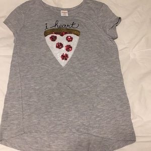Gymboree pizza sequin shirt